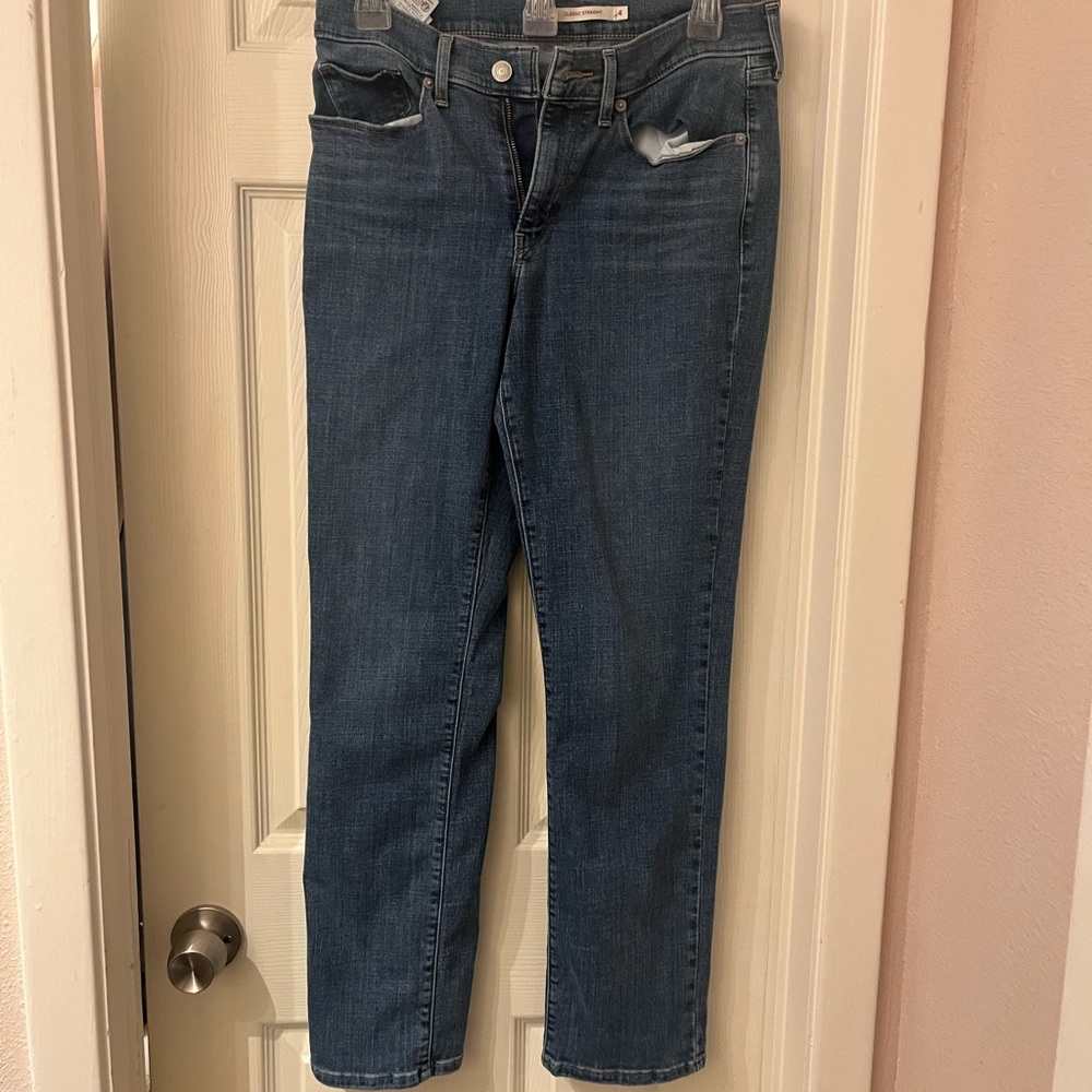 Levi's Blue Straight Leg Jeans Classic Style